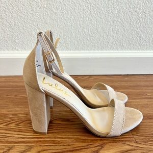 Lulus Nude Taylor Block Heel